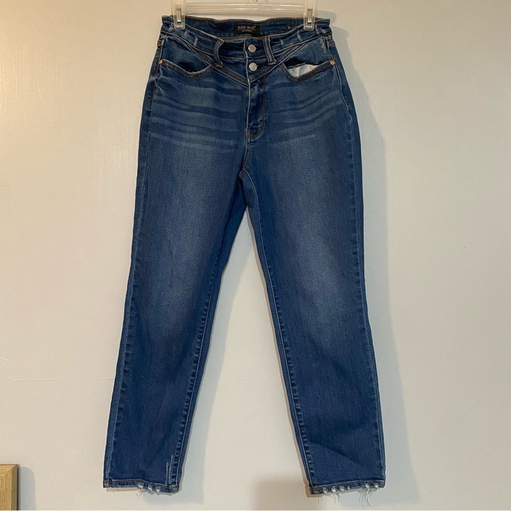 JUDY BLUE Slim Fit Dark Wash Jeans Size 27